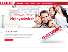 Tablet Screenshot of lacalut.pl